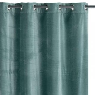 Rideau En Coton Uni Elise Vert De Gris - 140x280