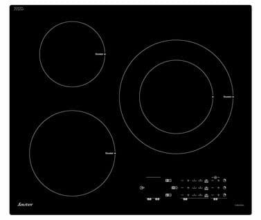 Table induction SAUTER SPI4361B 3 foyers Noir