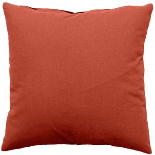 Grand Coussin Déhoussable Panama - 60 X 60 Cm - Orange Terre Cuite