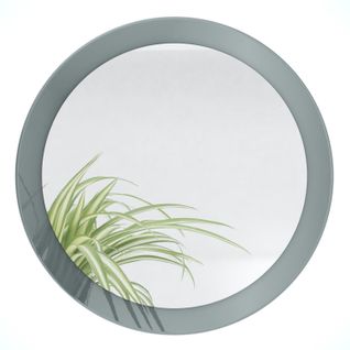 Miroir 50 Cm Gris Laqué