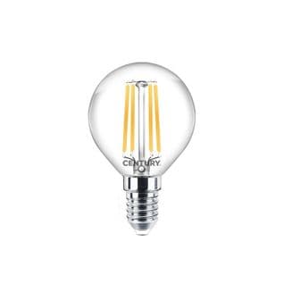 Ampoule Filament LED E14 6 W Ronde Blanc Chaud