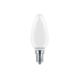Ampoule Satinée LED E14 4 W Olive Blanc Médium 470 Lm