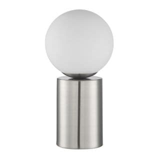 Lampe De Chevet Tactile Lobb Chrome Mat Et Boule Verre