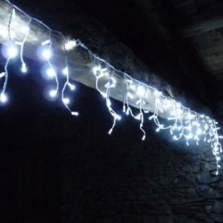 Guirlande Pro Stalactite 40m Blanc Froid Fixe 1440 LED 230v