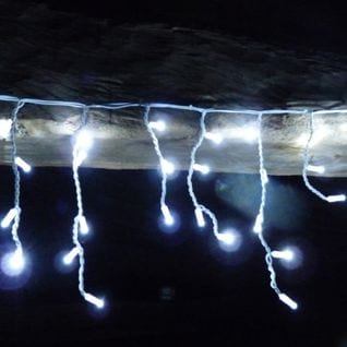 Guirlande Pro Stalactite 50m 1800 LED Blanc Froid Et Flashs