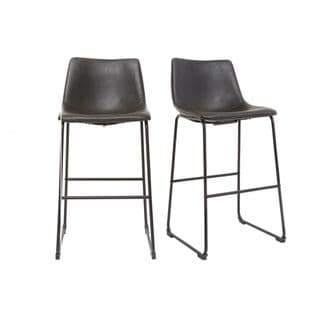 Tabourets De Bar Vintage Noirs 73 Cm (lot De 2) New Rock