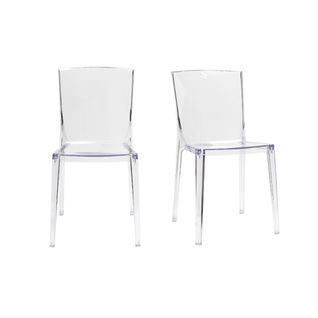 Chaises Design Transparentes Empilables Intérieur - Extérieur (lot De 2) Island