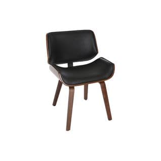 Chaise Design Noir Et Bois Foncé Rubbens