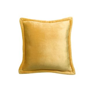 Coussin Doux Jaune Curry 50 X 50 Cm Fero