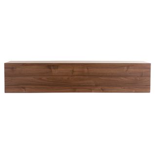 Élément Mural TV Horizontal Finition Bois Foncé Noyer L138 Cm Eternel