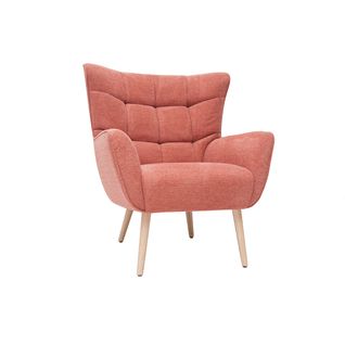 Fauteuil Scandinave En Tissu Effet Velours Texturé Terracotta Avery - Miliboo Et Stéphane Plaza