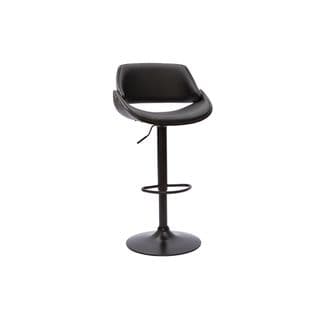 Tabouret De Bar Design Noir Réglable Pivotant 360° Clash