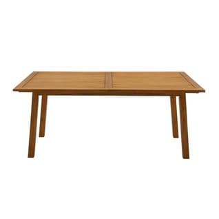 Table De Jardin Extensible Rallonges Intégrées En Bois Massif L180-240 Cm Mayel