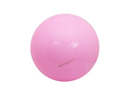 Ballon De Gymnastique Fitness Anti-éclatement Synerfit Ø65cm - Rose