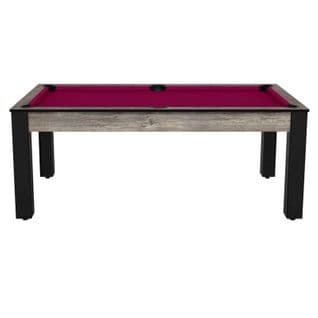 Table De Billard Convertible "oregon" 213cm Naturel et Prune