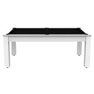 Table De Billard Convertible "oregon" 213cm Blanc et Noir