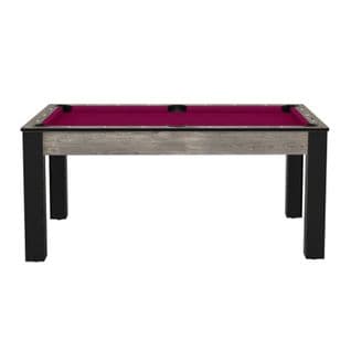 Table De Billard Convertible "ohio" 185cm Gris et Prune