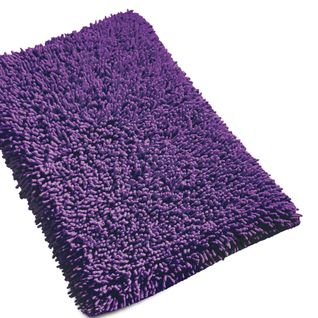 Tapis De Bain 50x80 Cm Chenille Violet 1800g/m2