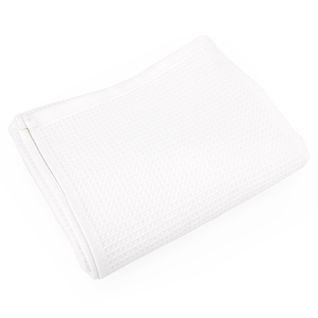 Serviette De Toilette 50x100 Cm Nid D'abeille Pure Waffle 300 G/m² Blanc