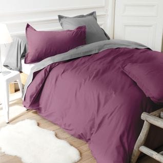 Drap Housse Uni 90x200 Cm Coton Alto Raisin