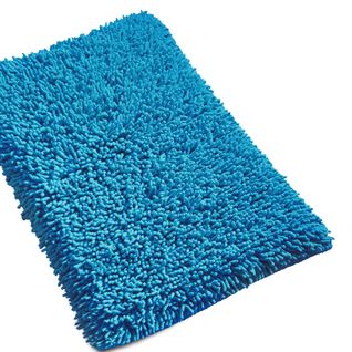 Tapis De Bain 50x80 Cm Chenille Bleu Électrique 1800g/m2