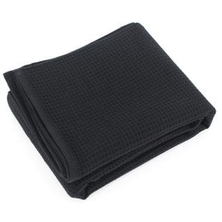 Drap De Douche 70x140 Cm Nid D'abeille Pure Waffle 300 G/m² Noir