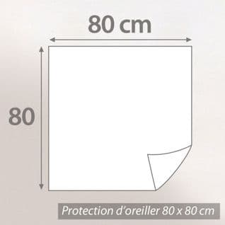 Housse De Protection Oreiller Imperméable 80x80 Cm Antony Molleton