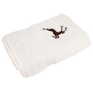 Drap De Douche 70x130 Cm Hirsh Beige/marron 600g/m2