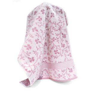 Drap De Bain 100x150 Cm Vintage Floral Rose 550g/m2