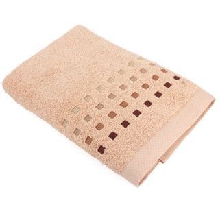 Drap De Douche 70x140 Cm Pure Squares Ecru 550g/m2