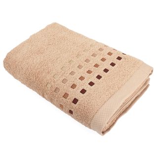 Drap De Bain 100x150 Cm Pure Squares Ecru 550g/m2