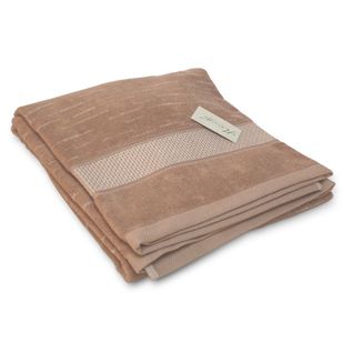 Serviette Invité 33x50 Cm Ficus Marron 500g/m2 Pur Coton Issu De L'agriculture Biologique