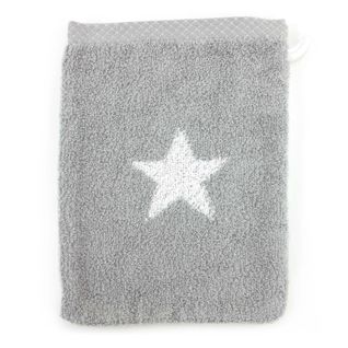 Gant De Toilette 16x21 Cm Coton 480g/m2 Stars Gris