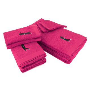 Parure De Bain 8 Pièces Coton 550g/m2 Pure Golf Rose Fuchsia