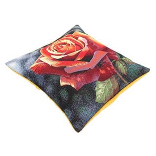 Housse De Coussin 45x45 Cm Adrano Rose Chatoyante Polycoton Acrylique