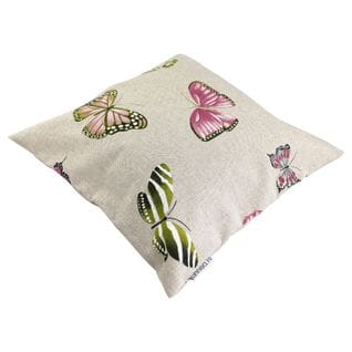 Housse De Coussin 45x45 Cm Terrossa Papillons Roses Polycoton