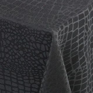 Nappe Rectangle 150x200 Cm Jacquard 100% Polyester Lounge Noir
