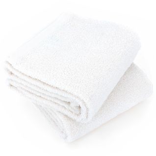 Lot De 2 Draps De Douche 70x130 Cm Alpha Blanc