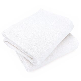 Lot De 2 Draps De Bain 90x150 Cm Alpha Blanc