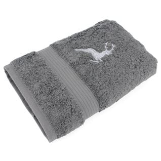 Serviette De Toilette 50x100 Cm Hirsh Anthracite/gris 600g/m2