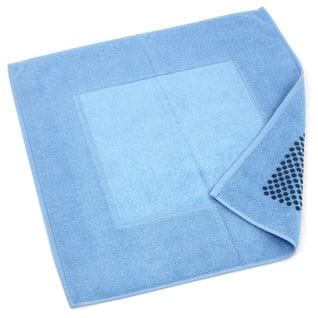 Tapis De Bain Antidérapant 60x60 Cm Velours Prestige Bleu Ciel