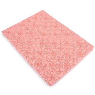 Nappe Ovale 170x300 Cm Jacquard Coton + Charleston Rouge Corail