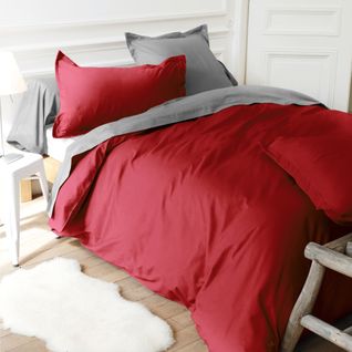 Drap Housse Uni 180x200 Cm Bonnet 40 Cm Coton Alto Rouge Garance