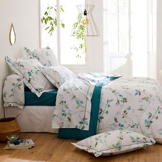 Housse De Couette 300x240 Cm Percale Coton Flaner Vert Jade