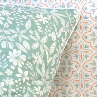 Parure De Lit 240x220 Cm Coton + Lyocell Libertys Vert Celadon