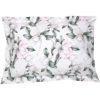 Taie D'oreiller 50x70 Cm Percale Coton Magnolia Vert Sauge