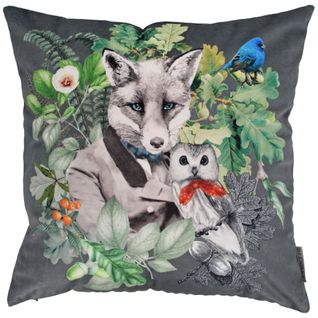 Housse De Coussin 45x45 Cm Wonderland Renard Gentleman