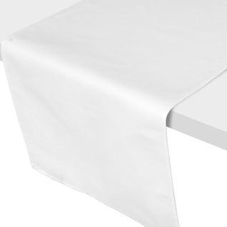 Chemin De Table 45x150 Cm Diabolo Blanc Traitement Teflon