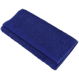 Serviette Invité 30x50 Cm Coton Peigné Alba Bleu Moyen