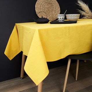 Nappe Rectangulaire Passo 140x250 Cm Coton Jaune